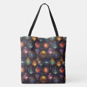 Weihnachtsbaubles Tote Tasche (Rückseite)
