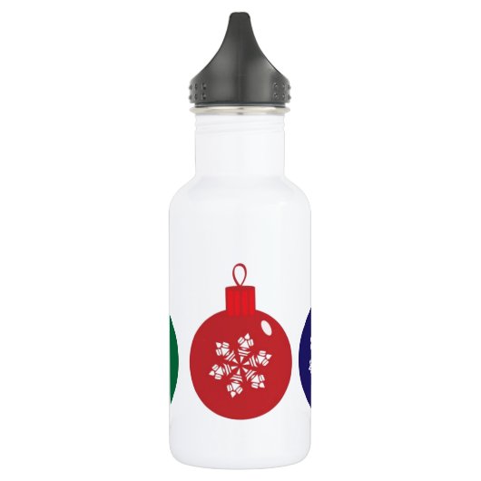 Weihnachtsbaubles Trinkflasche (Links)