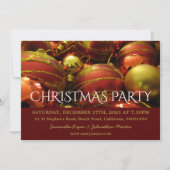 Weihnachtsbaubles Weihnachten Einladung (Vorderseite)