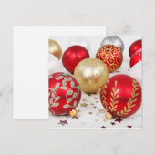Weihnachtsbaubles Weihnachtskarte (Vorne/Hinten)