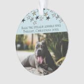 Weihnachtsbauch The Herald Angels Sing Dog Ornament (Vorderseite)