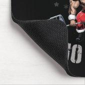 Weihnachtsbauer - Bodybuilding Santa Weightl Mousepad (Ecke)