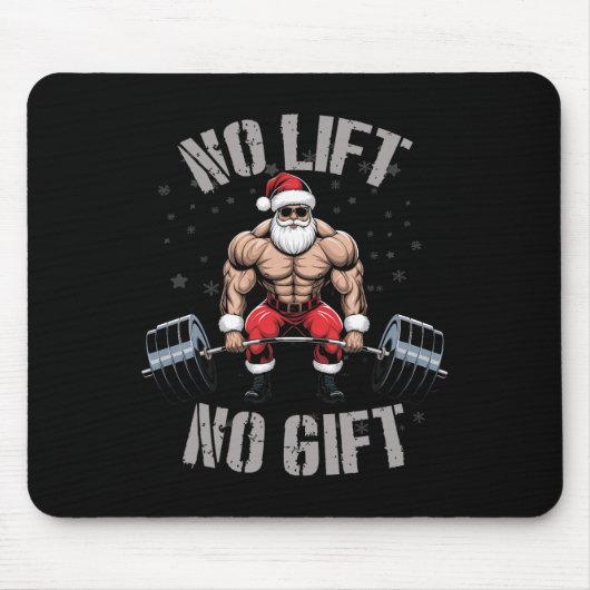Weihnachtsbauer - Bodybuilding Santa Weightl Mousepad (Vorne)