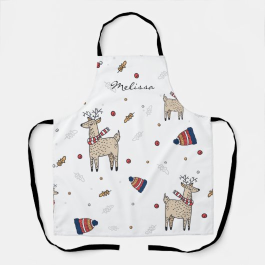 Weihnachtsbauer Hats Muster Personalisiert Schürze (Vorderseite)