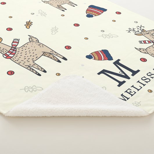 Weihnachtsbauer Hats Muster Personalisiert Sherpadecke (3/4)