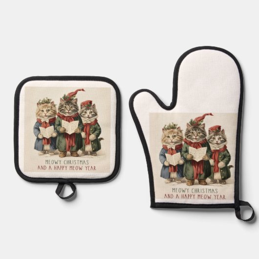 Weihnachtsbauer/Mit Ofenhandschuh & Topflappen-Set (Vorderseite)