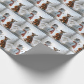 Weihnachtsbauer mit Snowman Geschenkpapier (Ecke)