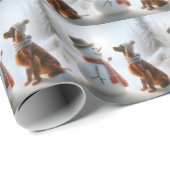 Weihnachtsbauer mit Snowman Geschenkpapier (Rolleneckpunkt)