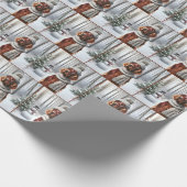 Weihnachtsbauer mit Snowman Geschenkpapier (Ecke)