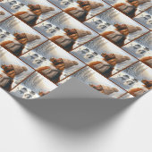 Weihnachtsbauer mit Snowmen Geschenkpapier (Ecke)