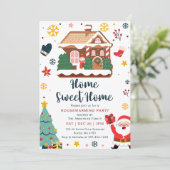 Weihnachtsbauernhaus Party Einladung (Stehend Vorderseite)