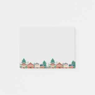 Weihnachtsbauernhäuser Post-it Klebezettel