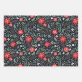 Weihnachtsbauernhof Botanische Berries Land Geschenkpapier Set (Vorderseite)