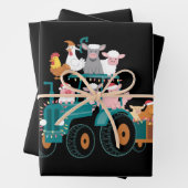 Weihnachtsbauernhof Funny Holiday Geschenkpapier Set (Beispiel)