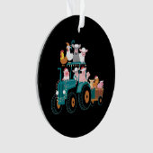 Weihnachtsbauernhof Funny Holiday Ornament (Vorderseite)