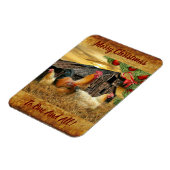 Weihnachtsbauernhof Hen Barn Coop Magnet (Linke Seite)