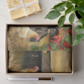 Weihnachtsbauernhof Hen Barn Coop Seidenpapier (Geschenk)