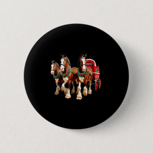 Weihnachtsbauernhof Reittiere Uni-Erwachsene Weihn Button