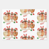 Weihnachtsbauernhof Weihnachten Weihnachtsmannmütz Geschenkpapier Set (Vorderseite)
