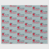 Weihnachtsbauernverschluss auf Schneeflocken Geschenkpapier (Flach)