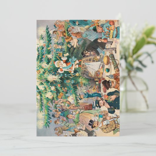 Weihnachtsbaum (1902) dankeskarte (Stehend Vorderseite)