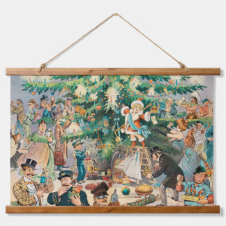 Weihnachtsbaum (1902) wandteppich mit holzrahmen