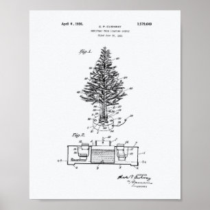 Weihnachtsbaum 1925 Weißbuch zum Thema Patentkunst Poster