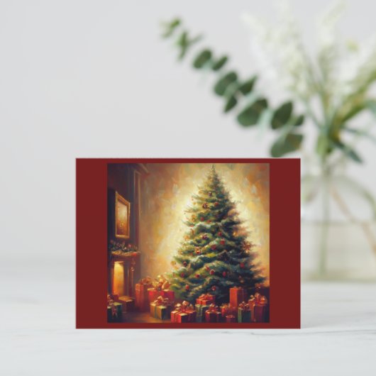 Weihnachtsbaum 1 feiertagspostkarte (Stehend Vorderseite)