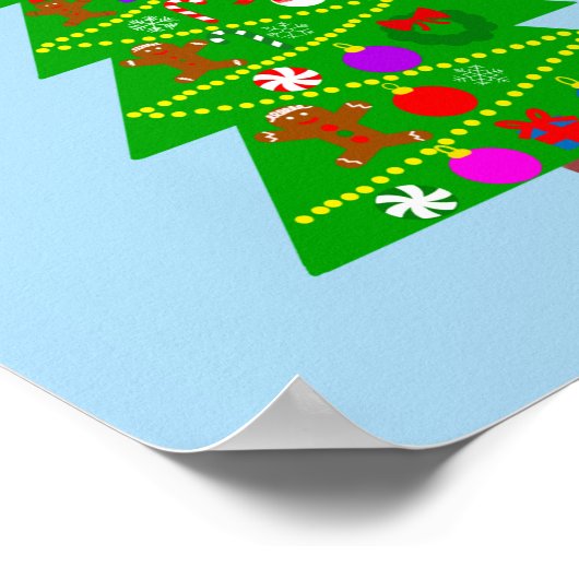 Weihnachtsbaum #1 Poster (Ecke)