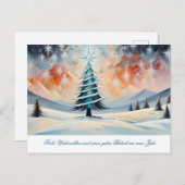 Weihnachtsbaum 1 postkarte (Vorne/Hinten)