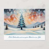 Weihnachtsbaum 1 postkarte (Vorderseite)