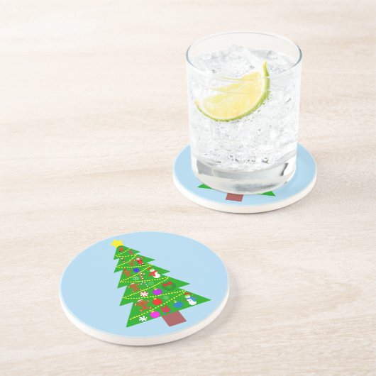 Weihnachtsbaum #1 Untersetzer (Seite)