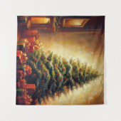 Weihnachtsbaum 1 wandteppich (Vorderseite (Horizontal))