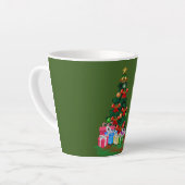 Weihnachtsbaum 2021 Grüne Latte-Tasse Milchtasse (Linke Ecke)