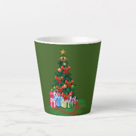 Weihnachtsbaum 2021 Grüne Latte-Tasse Milchtasse