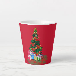 Weihnachtsbaum 2021 Rote Latte Tasse