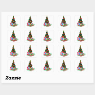 Weihnachtsbaum 2021 Square Sticker