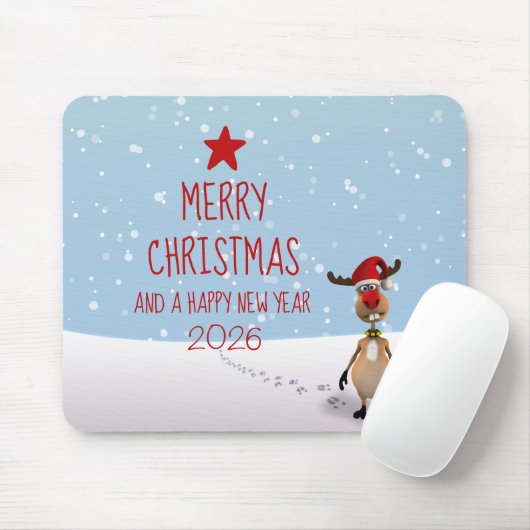 Weihnachtsbaum 2021 von Funny Rentier Mousepad (Mit Mouse)