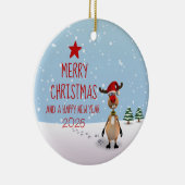 Weihnachtsbaum 2022 von Funny Rentier Keramik Ornament (Rechts)