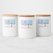 Weihnachtsbaum 2022 von Funny Rentier Lebensmitteletikett (Flaschen)