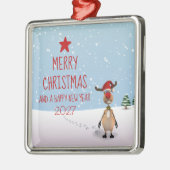 Weihnachtsbaum 2022 von Funny Rentier Ornament Aus Metall (Links)