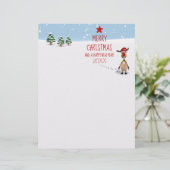 Weihnachtsbaum 2023 von Funny Rentier (Stehend Vorderseite)