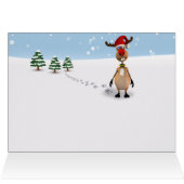 Weihnachtsbaum 2025: Funny Reindeer New Year Weihn (Innenansicht Horizontal (Oben))