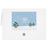 Weihnachtsbaum 2025: Funny Reindeer New Year Weihn (Rückseite Horizontal)