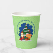 Weihnachtsbaum 20xx Text hinzufügen Pappbecher (Vorderseite)