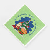 Weihnachtsbaum 20xx Text hinzufügen Serviette (Ecke)