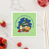 Weihnachtsbaum 20xx Text hinzufügen Serviette (Beispiel)