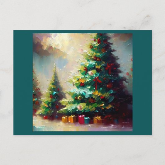 Weihnachtsbaum 2 feiertagspostkarte (Vorderseite)
