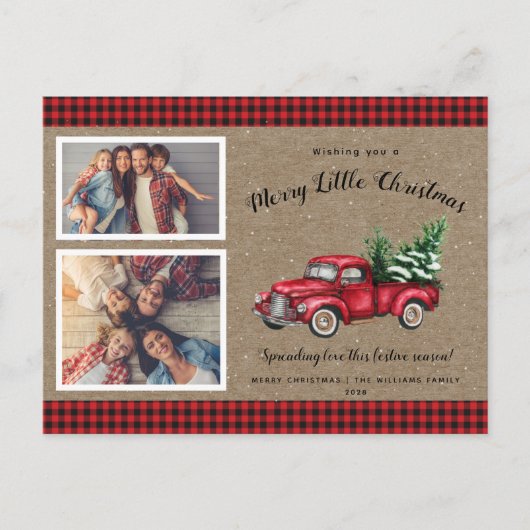 Weihnachtsbaum 2 Foto Weihnachtskarte Postkarte (Vorderseite)