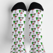 Weihnachtsbaum 2 Grauhund (gebürstlich weiß) Dog F Socken (Oben)